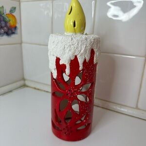 Vintage Replacement Ceramic Christmas Candle Or Stand Alone